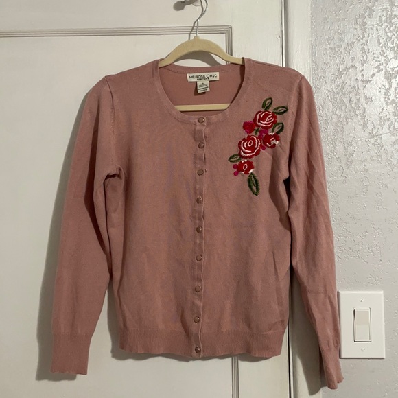 Embroidered Cardigan - Picture 1 of 6